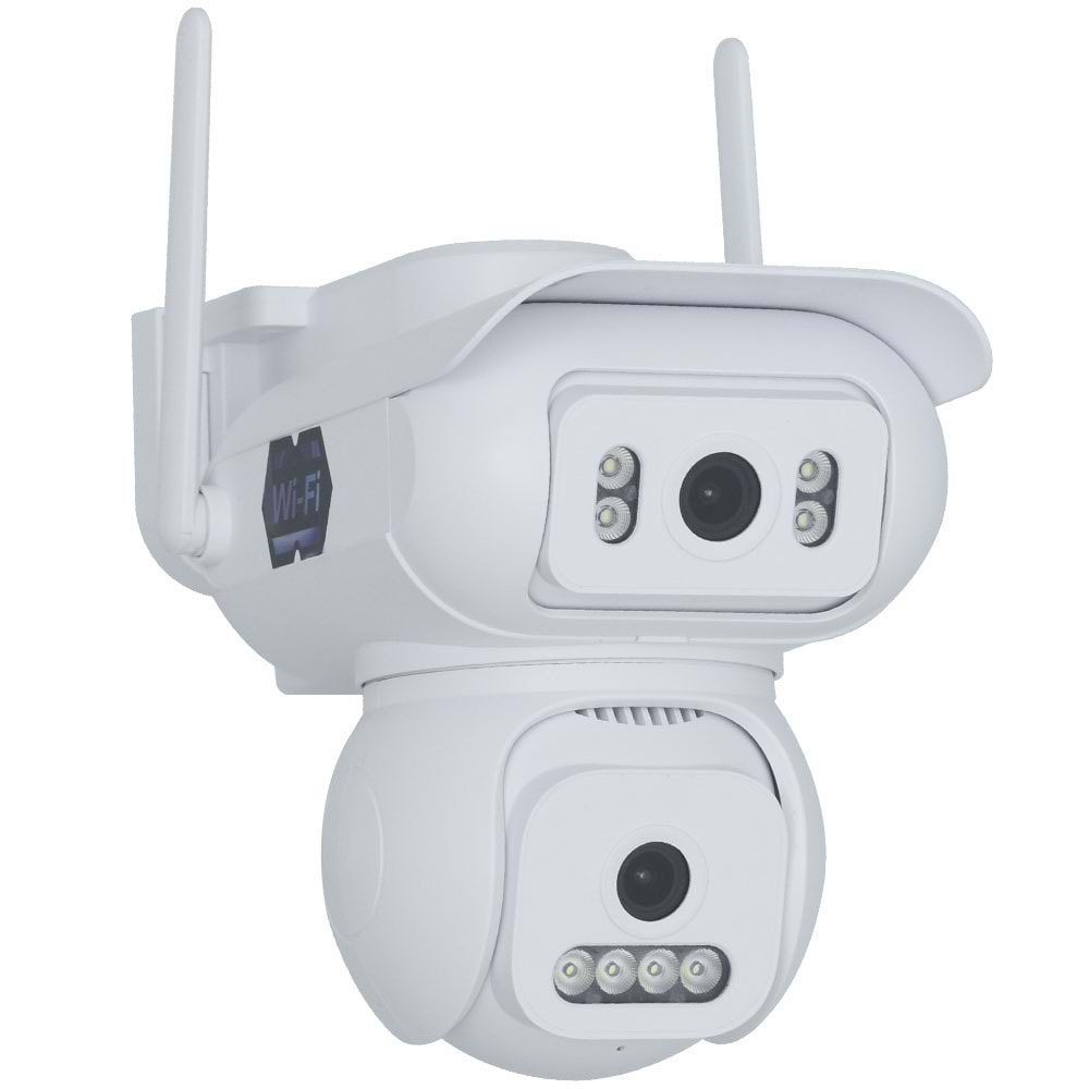 JOYSEE 4 MP Kamera Solar Panelli 2,4 GHz Wi-Fi Çift Lens PTZ Kamera SW-2