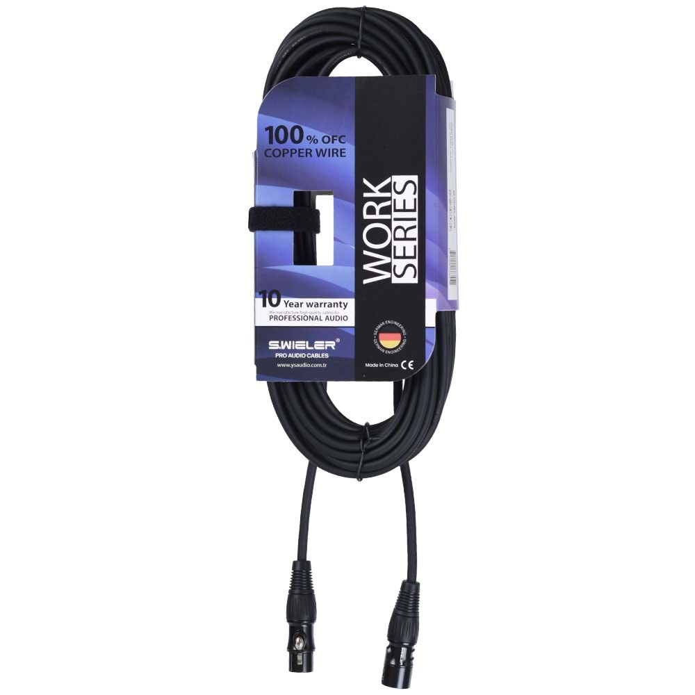 S.WIELER Xlr Erkek - Xlr 10 Metre Dişi Kablo SX-10M