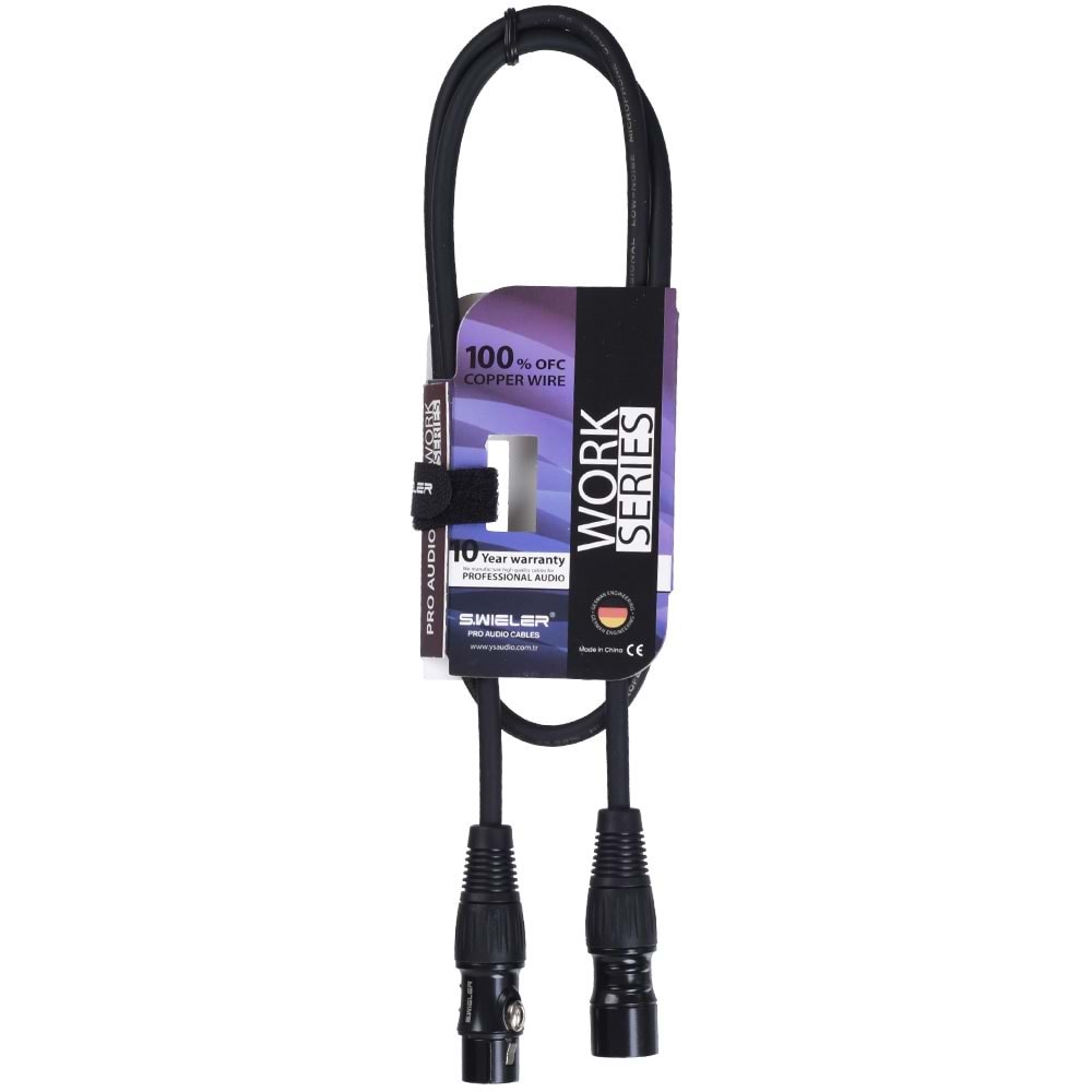 S.WIELER Xlr Erkek - Xlr 1 Metre Dişi Kablo SX-1M