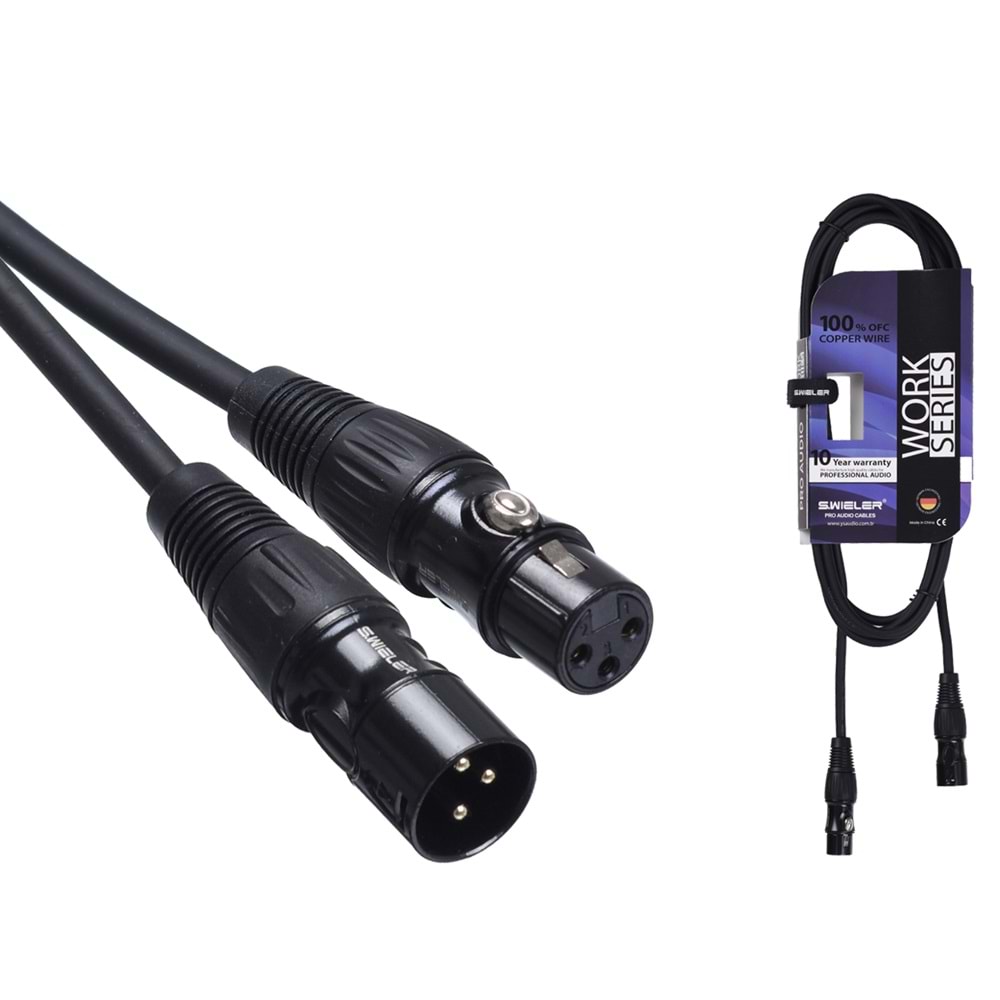 S.WIELER Xlr Erkek - Xlr Dişi Kablo Uzunluğu: 3 Metre SX-3M