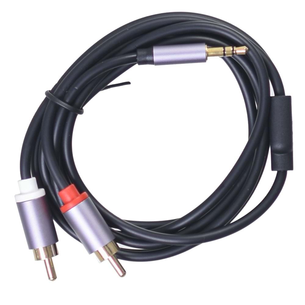 TUNEX 3,5 mm Erkek 2XRCA Erkek 1,5 Mt Kablo TAV-150