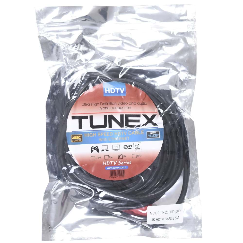 TUNEX 5 Mt HDMI Kablo THD-500