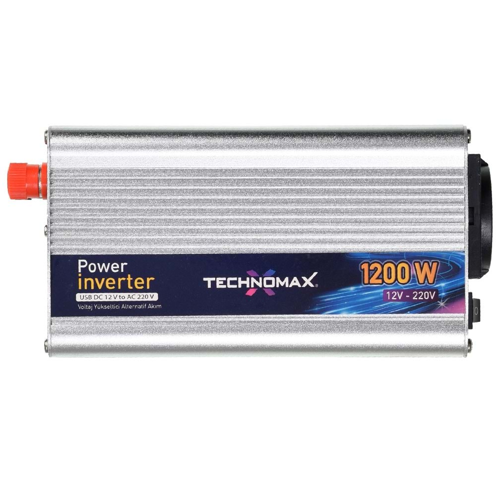 TECHNOMAX 12V 1200W Modifiye Sinüs İnverter TM-9203