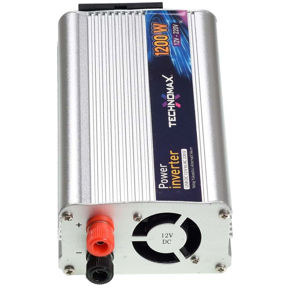 TECHNOMAX 12V 1200W Modifiye Sinüs İnverter TM-9203