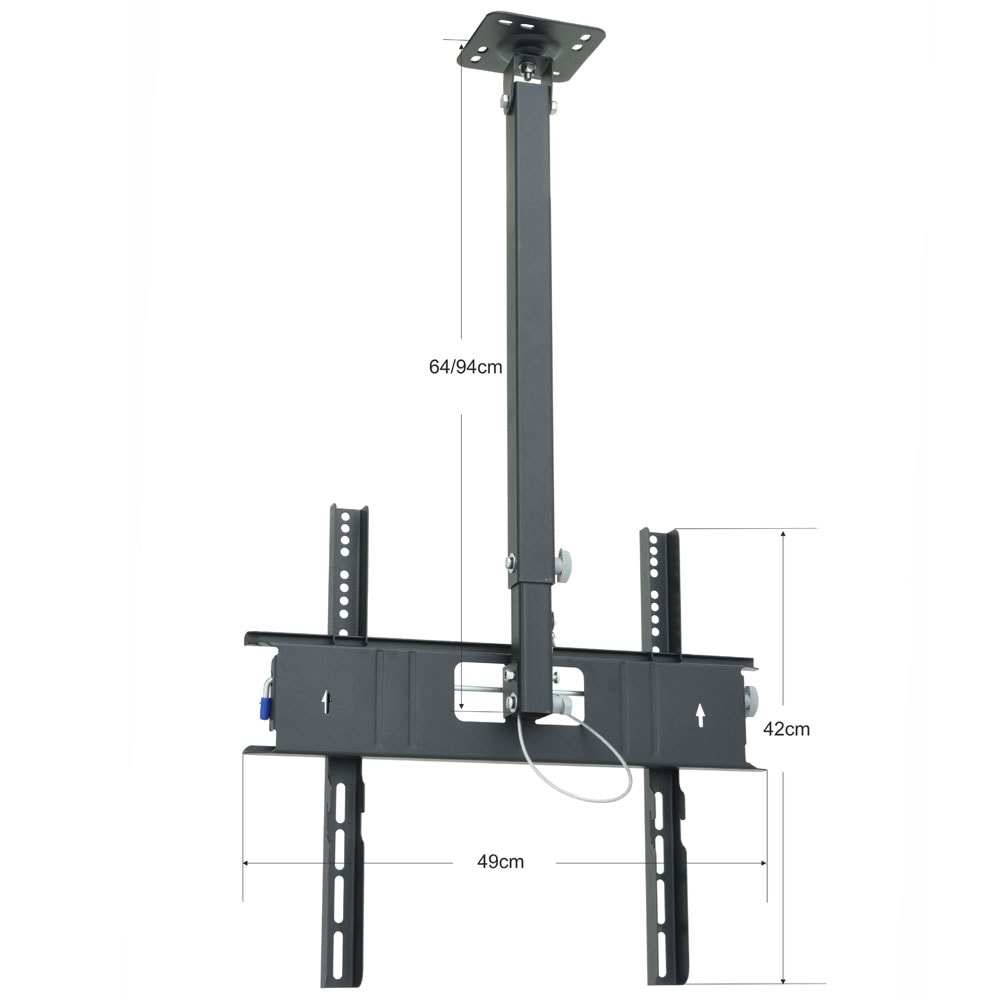 TUNEX 32-60'' Lcd Tv Hareketli Tavan Askı Aparatı TNX-3260 TVN