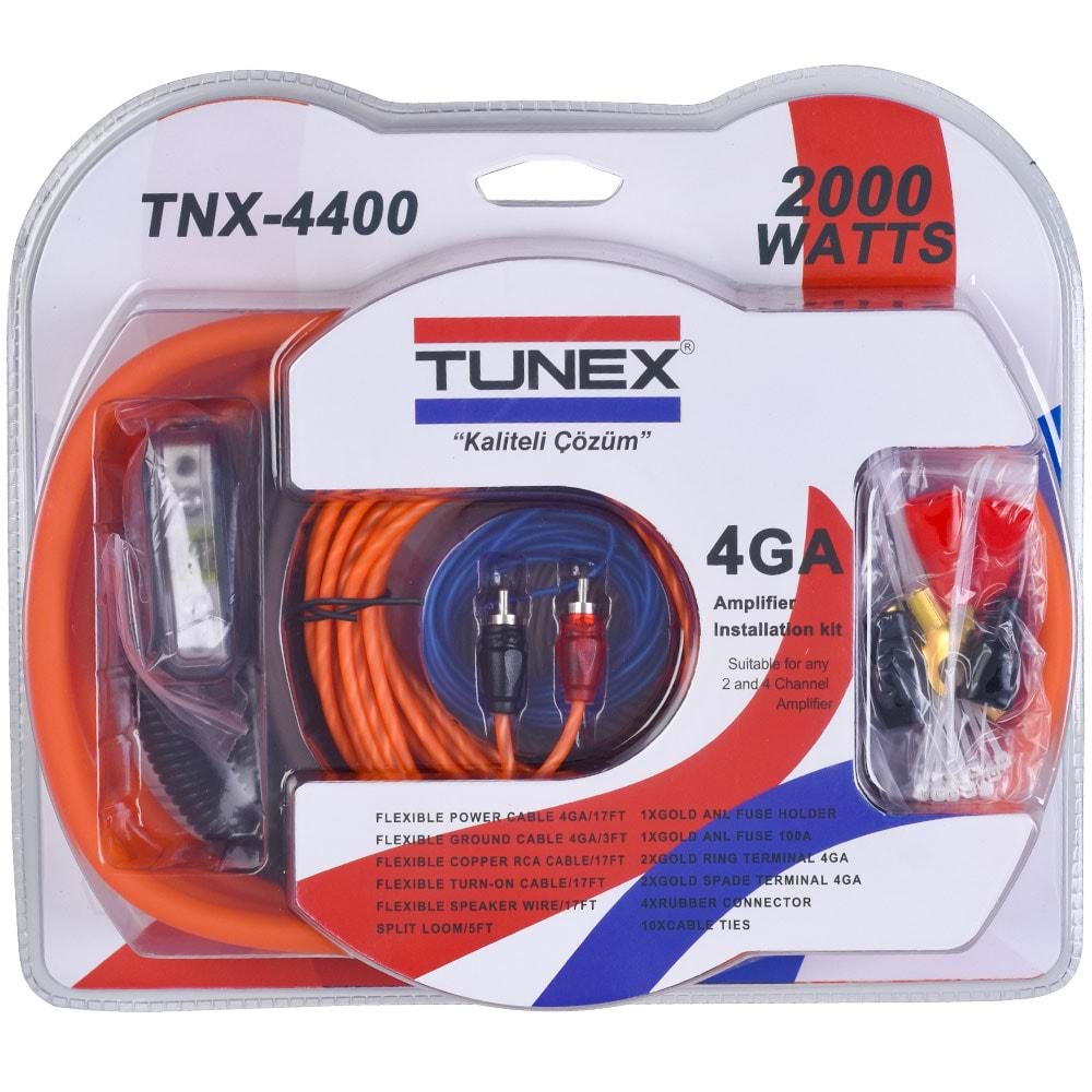 TUNEX 4 Ga Y Kablolu Kablo Seti Tnx-4400