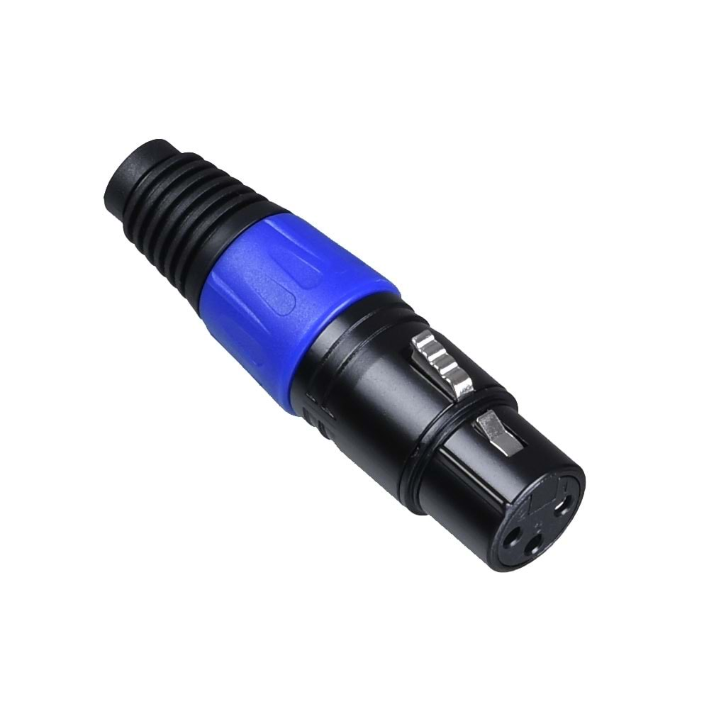 TUNEX Blue Metal Xlr Canon Dişi Jak TNX-4814-E BL