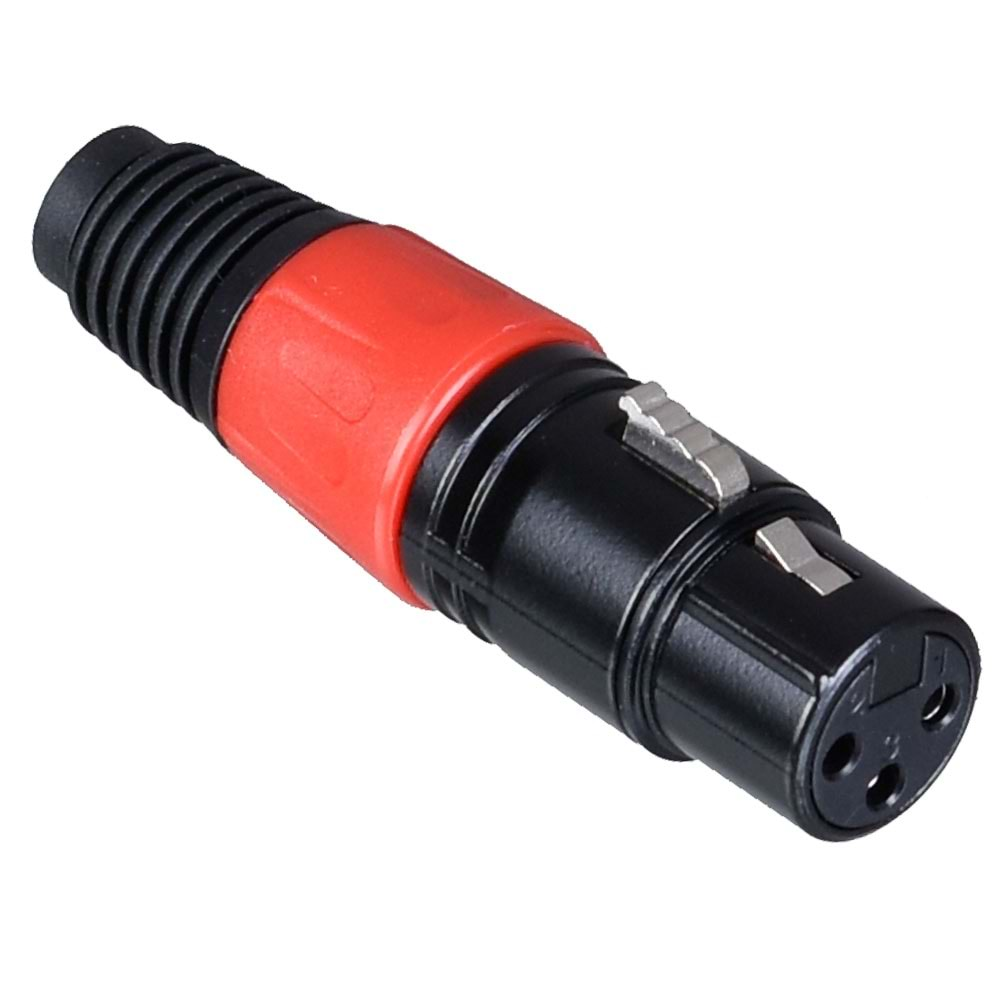 TUNEX Red Metal Xlr Canon Dişi Jak TNX-4814-E RD