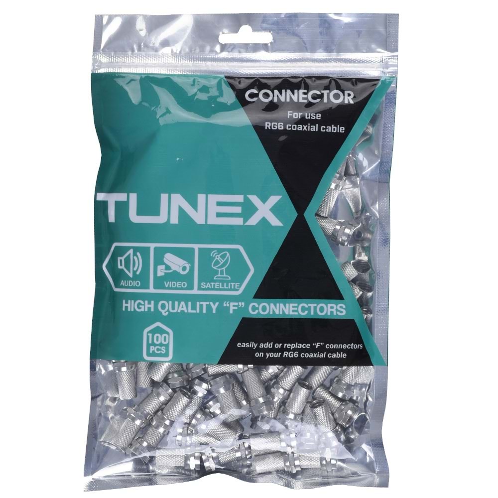 TUNEX Rg-6 20 mm F Konnektör TNX-6020