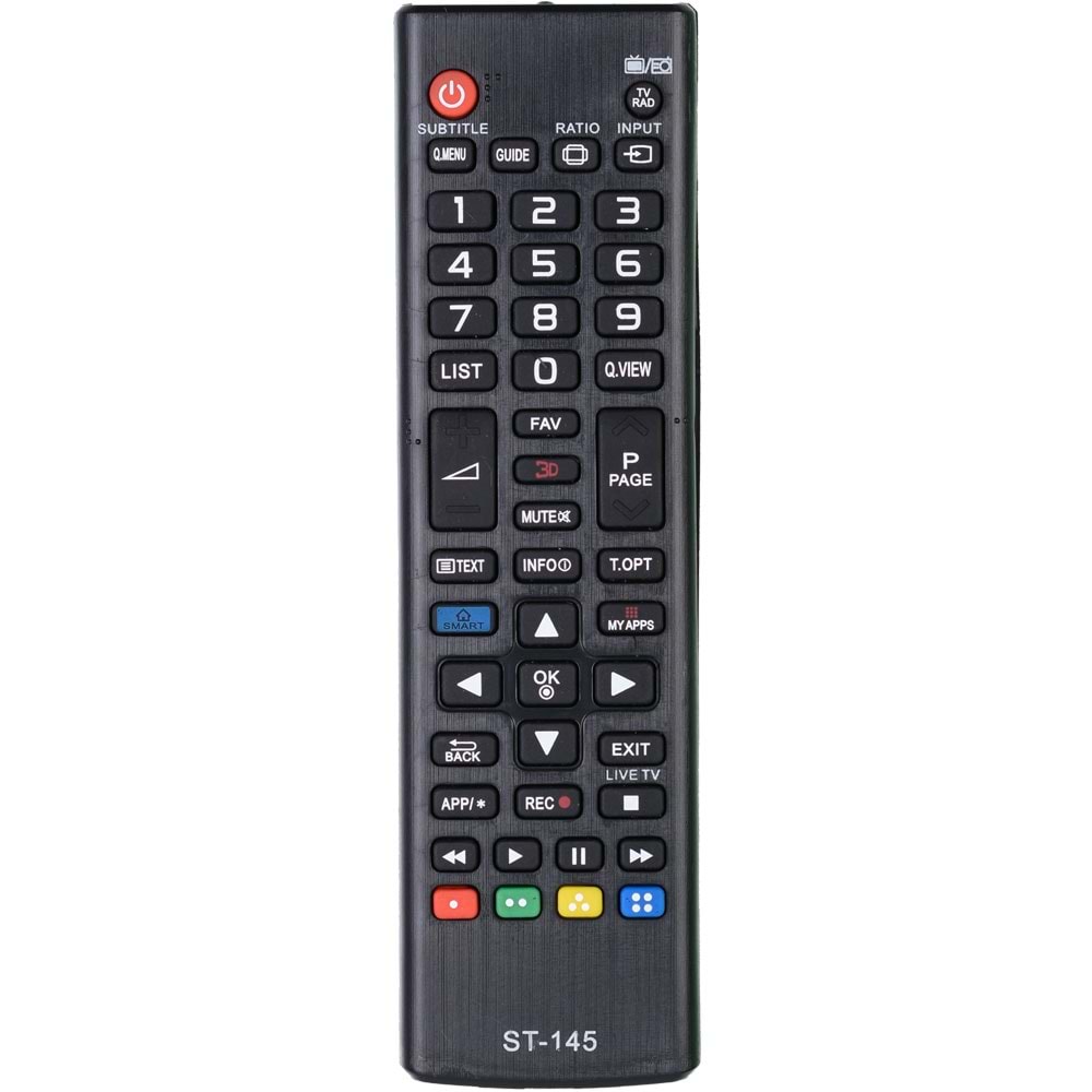 Lcd Lg Rm-1162 Smart 3D Myapps (Kısa) Kumanda (Kk-9804 St-145) TNX-T-1080