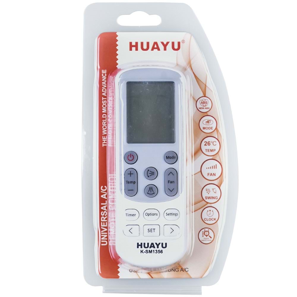 HUAYU Samsung Üniversal Klima Kumandası (K-SM1356) TR-052