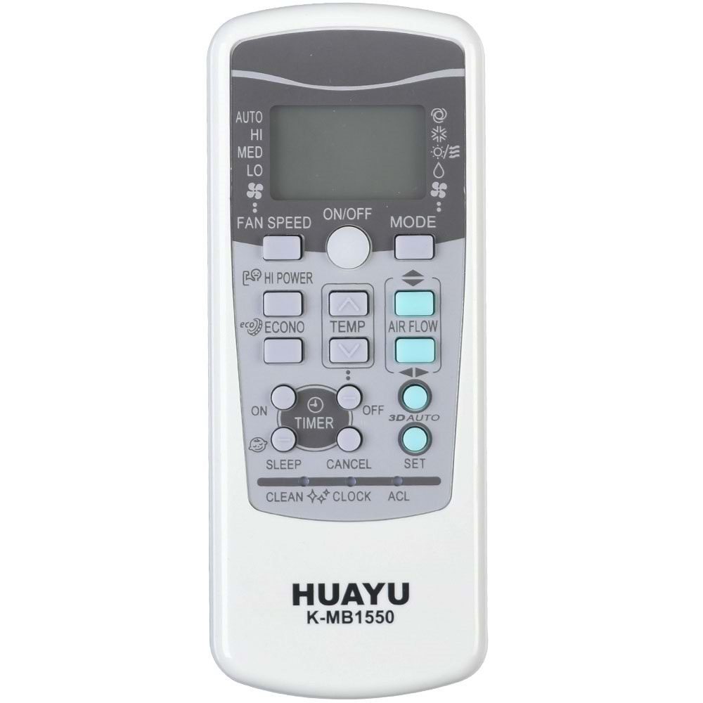 HUAYU Mitsubishi Üniversal Klima Kumandası (K-MB1550) TR-057