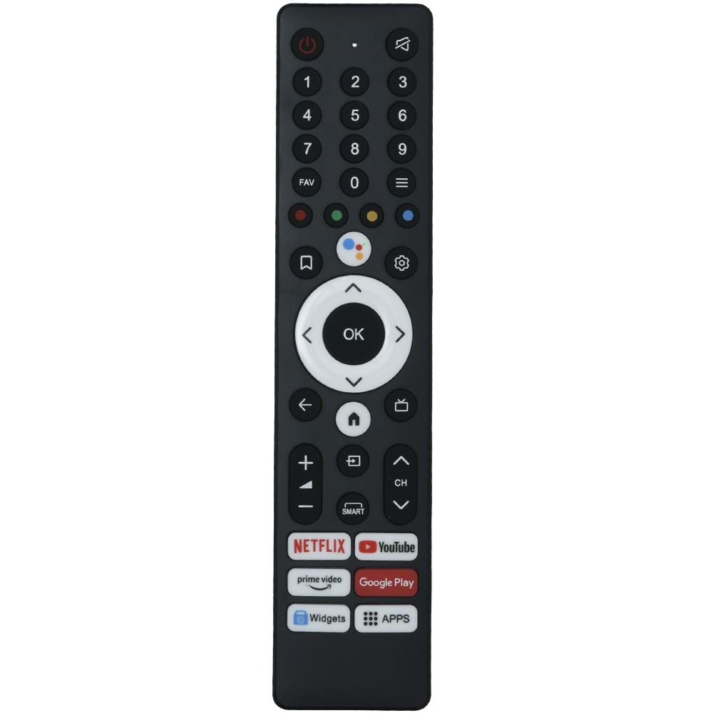TUNEX Arçelik Beko APPS-WIDGETS Tuşlu Ses Komutlu TV Kumanda TR-317