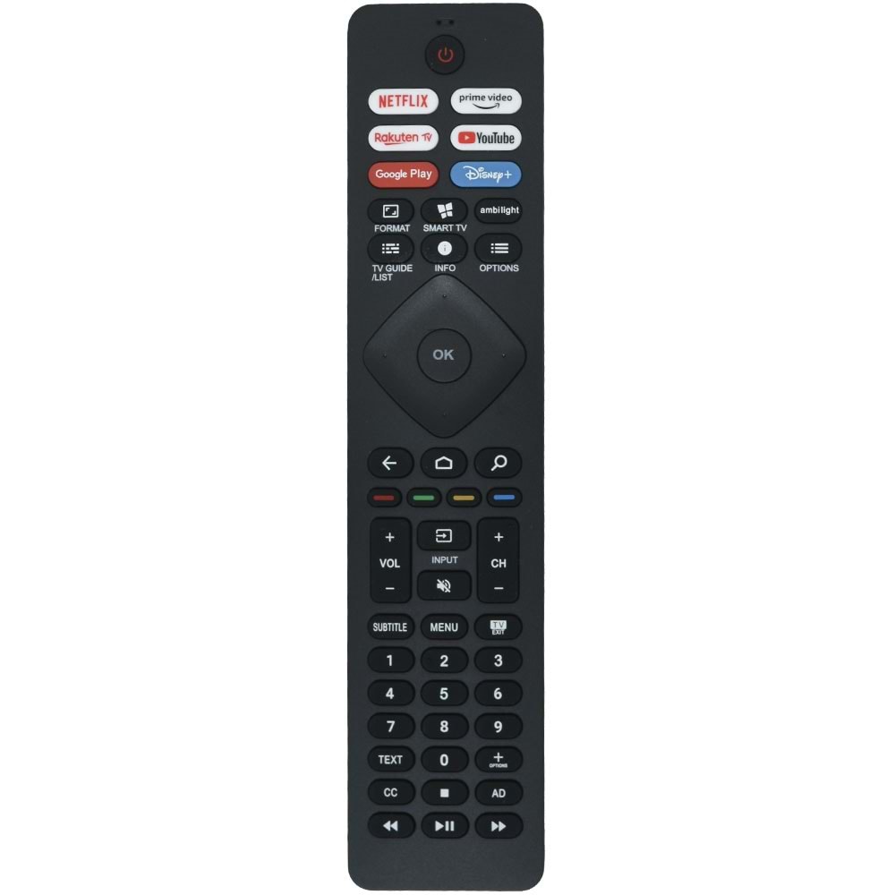 TUNEX Philips Netflix Rakuten Youtube Disney Tuşlu Led Tv Kumanda TR-612