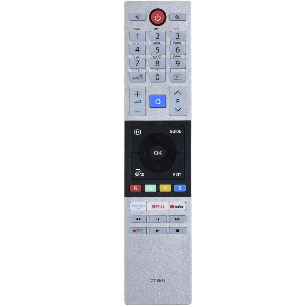TUNEX Toshiba Netflix Prime Video Youtube Tuşlu Led Tv Kumanda TR-761