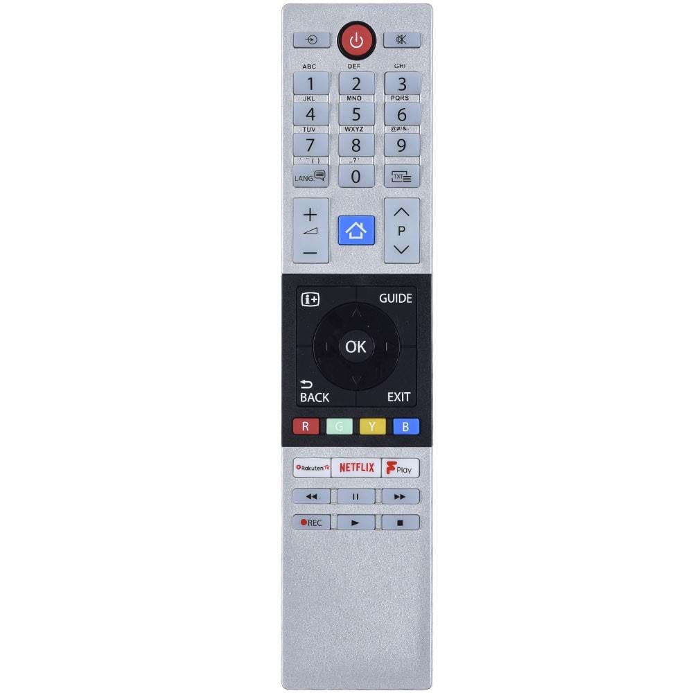 TUNEX Toshiba Netflix Youtube Rakuten Tuşlu Led Tv Kumanda TR-762