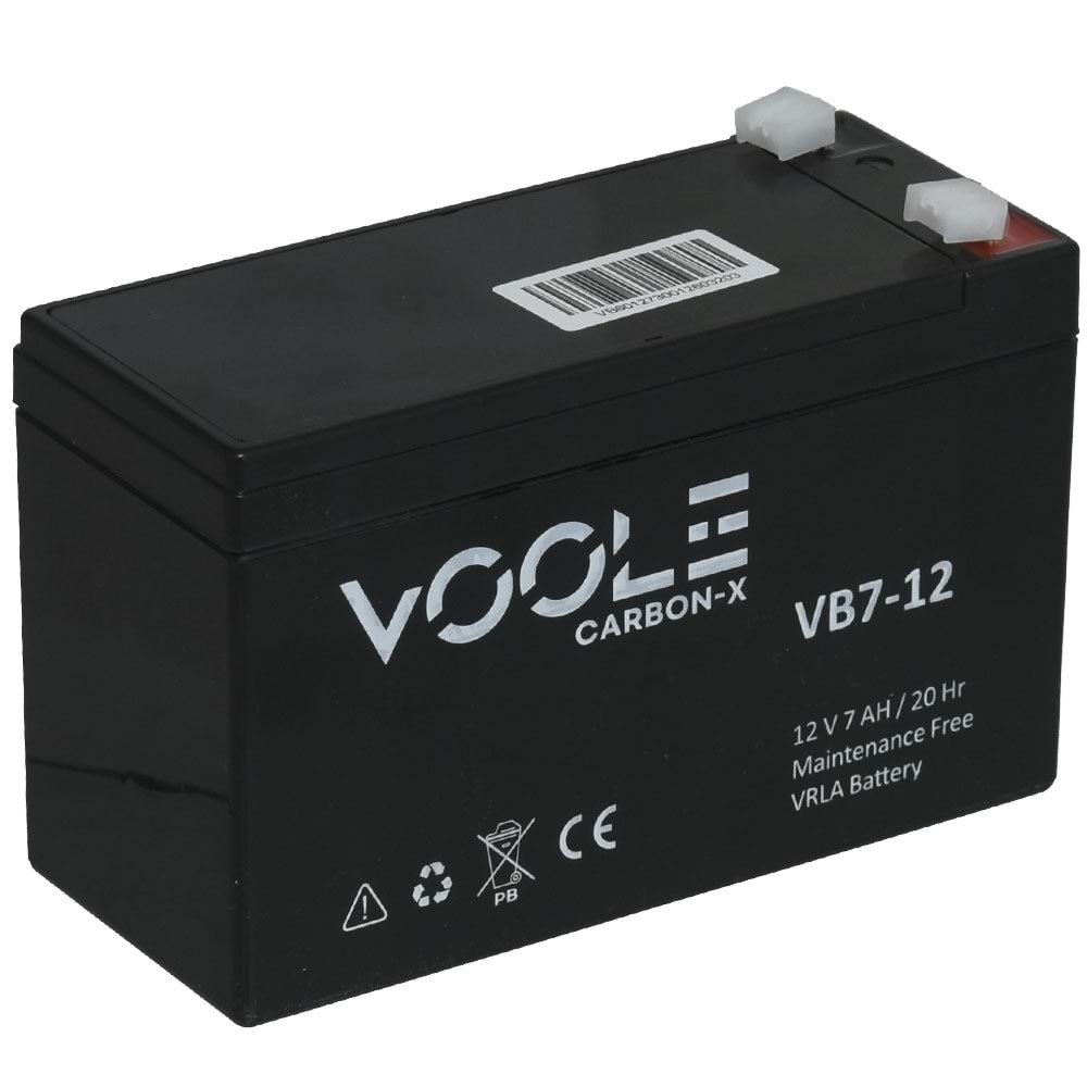 VOOLE 12V 7A Siyah Kuru Bakımsız Akü VB-12V7