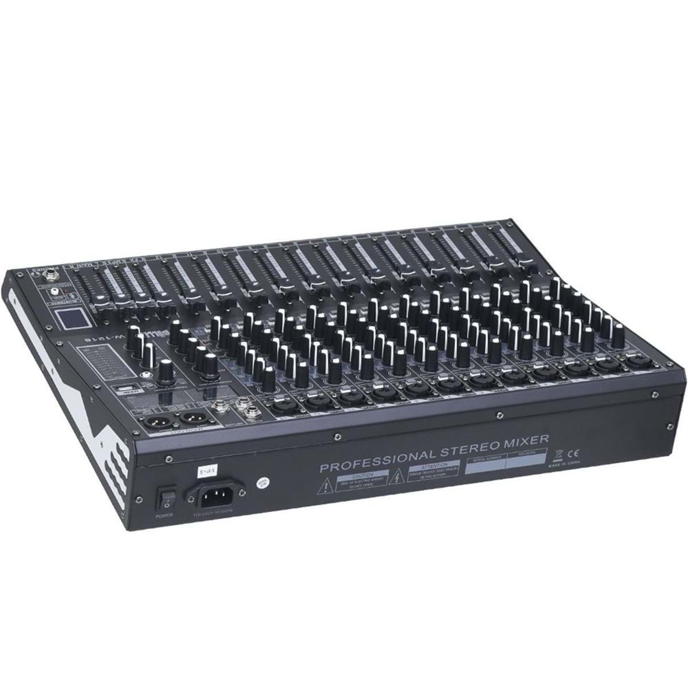 Wöller 12 Kanal 99 Dsp Efekt Usb-Bt Deck Mikser W-1216