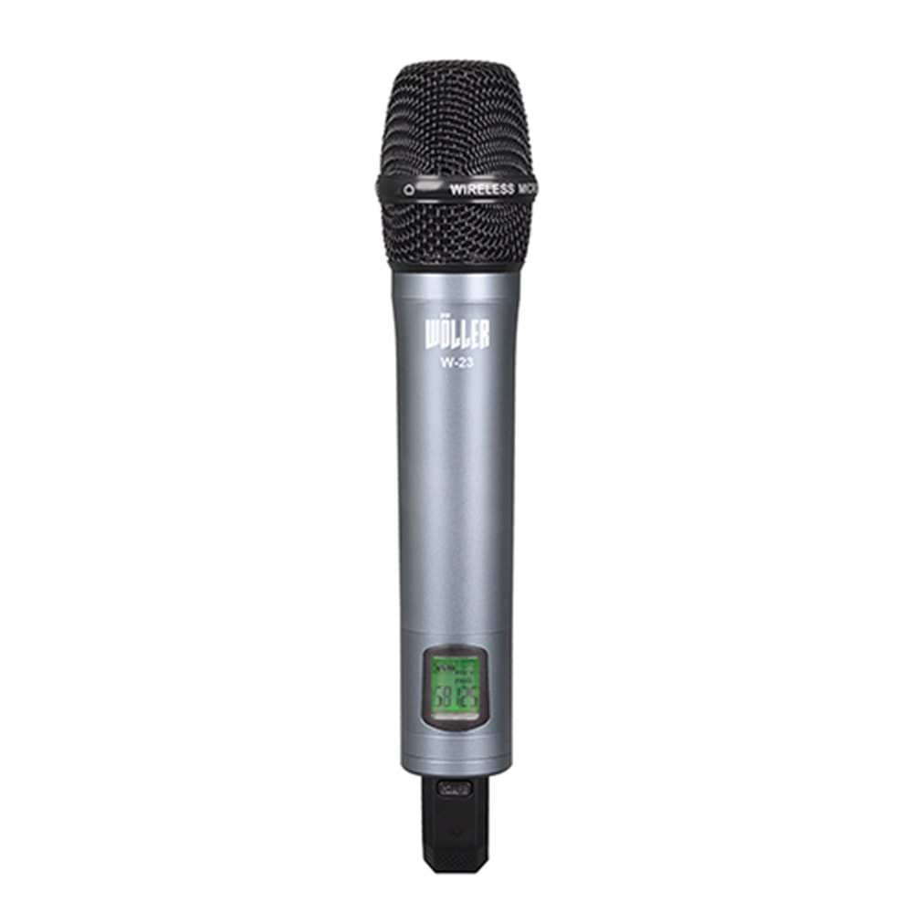 WÖLLER UHF Kablosuz El Mikrofonu W-23 E