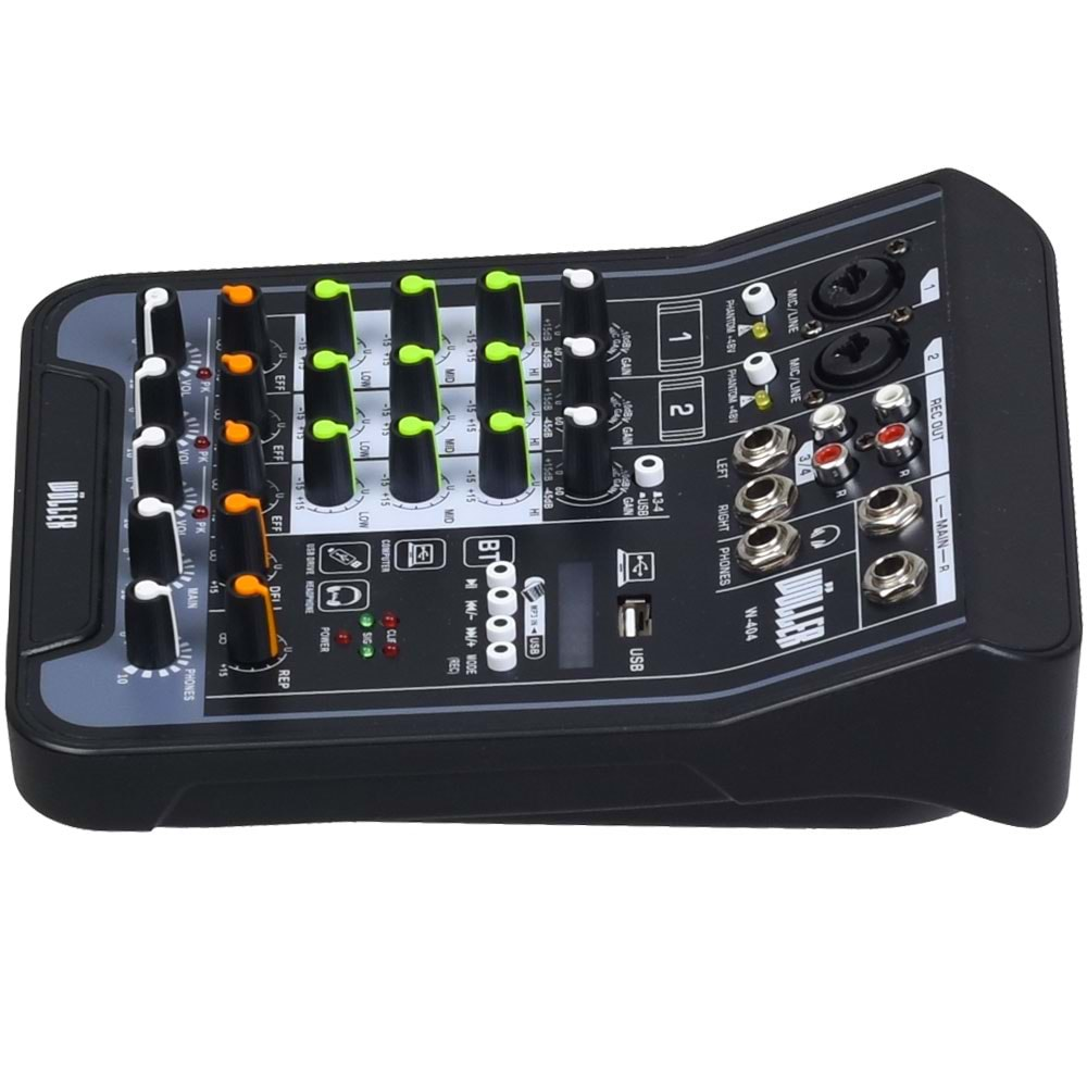 WÖLLER 4 Kanal Usb-Bt Deck Mikser W-404