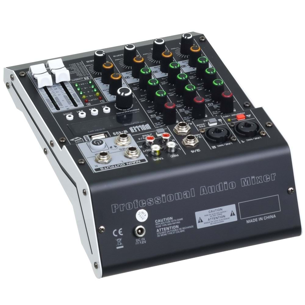 WÖLLER 4 Kanal 99 Dsp Usb-Bt Deck Mikser W-409