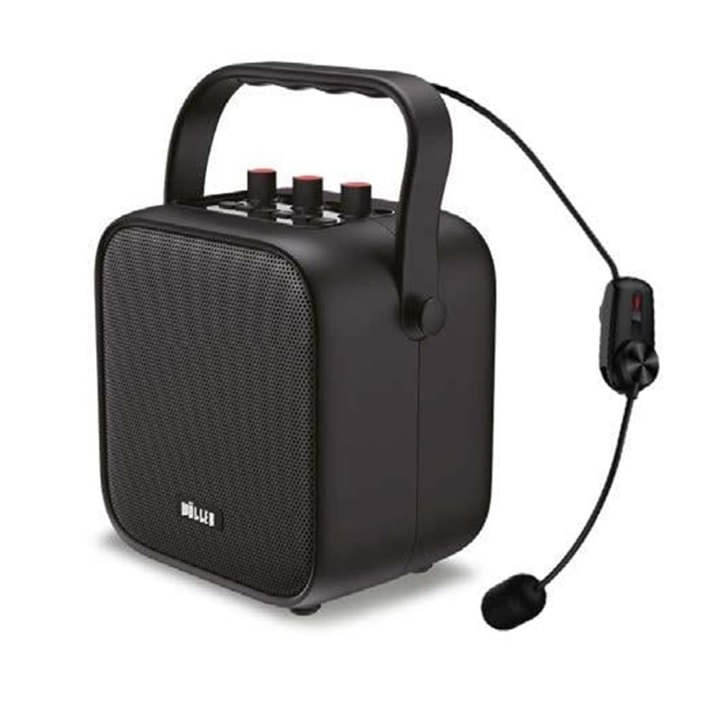 WÖLLER 70W Usb+Sd+Bt Tek Yaka Kayıtlı Şarjlı Amfi W-505 H
