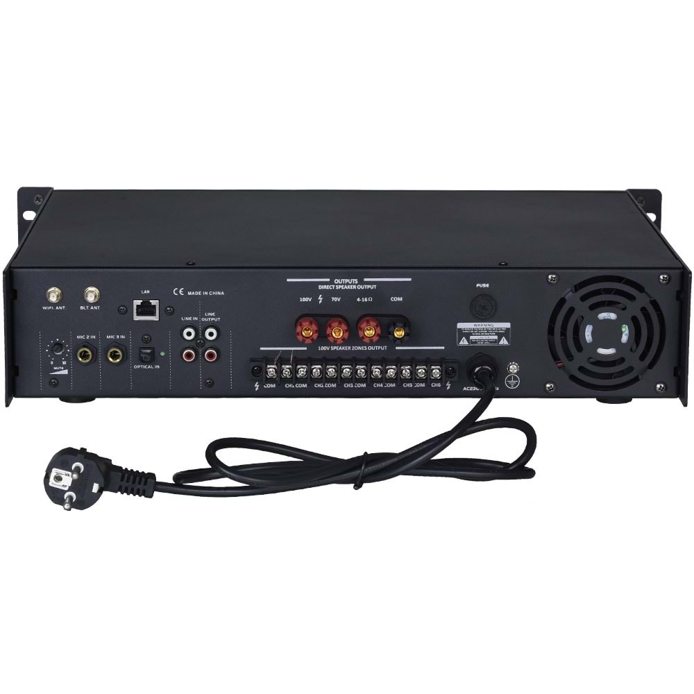 WÖLLER 500W 100V 6 Bölgeli App Kontrollü Amfi WAPP-6500