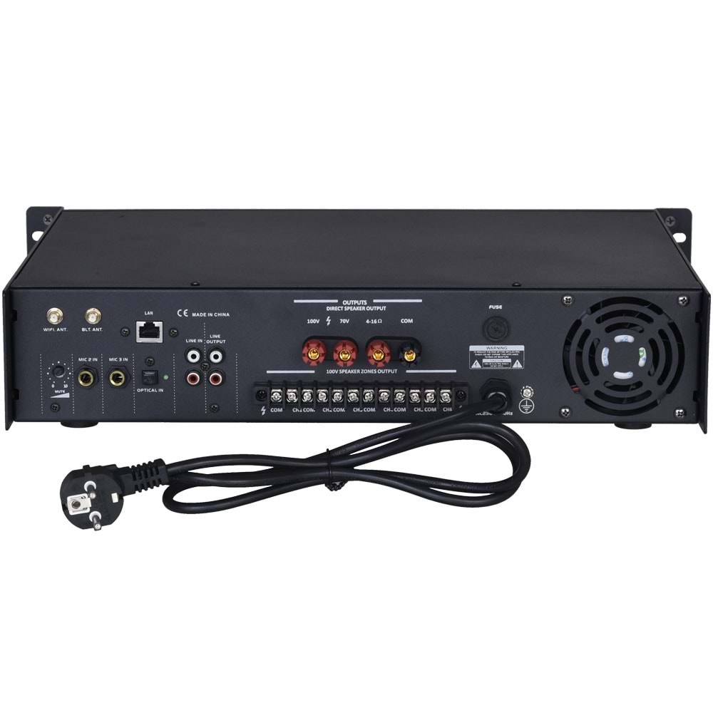 WÖLLER 800W 100V 6 Bölgeli App Kontrollü Amfi WAPP-6800