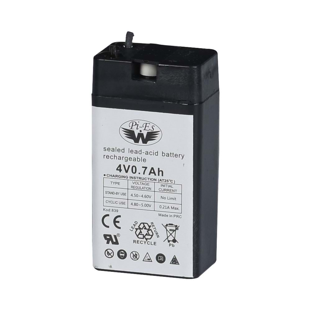 WPIES 4V 07A Kuru Bakımsız Akü WP-4V07