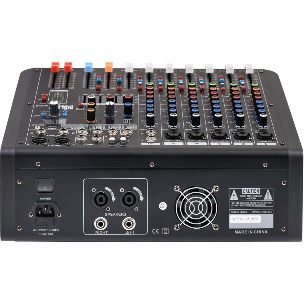 WÖLLER 6 Kanal 2X250W Usb-Bt 16 Dsp Efect Power Mixer WP-6