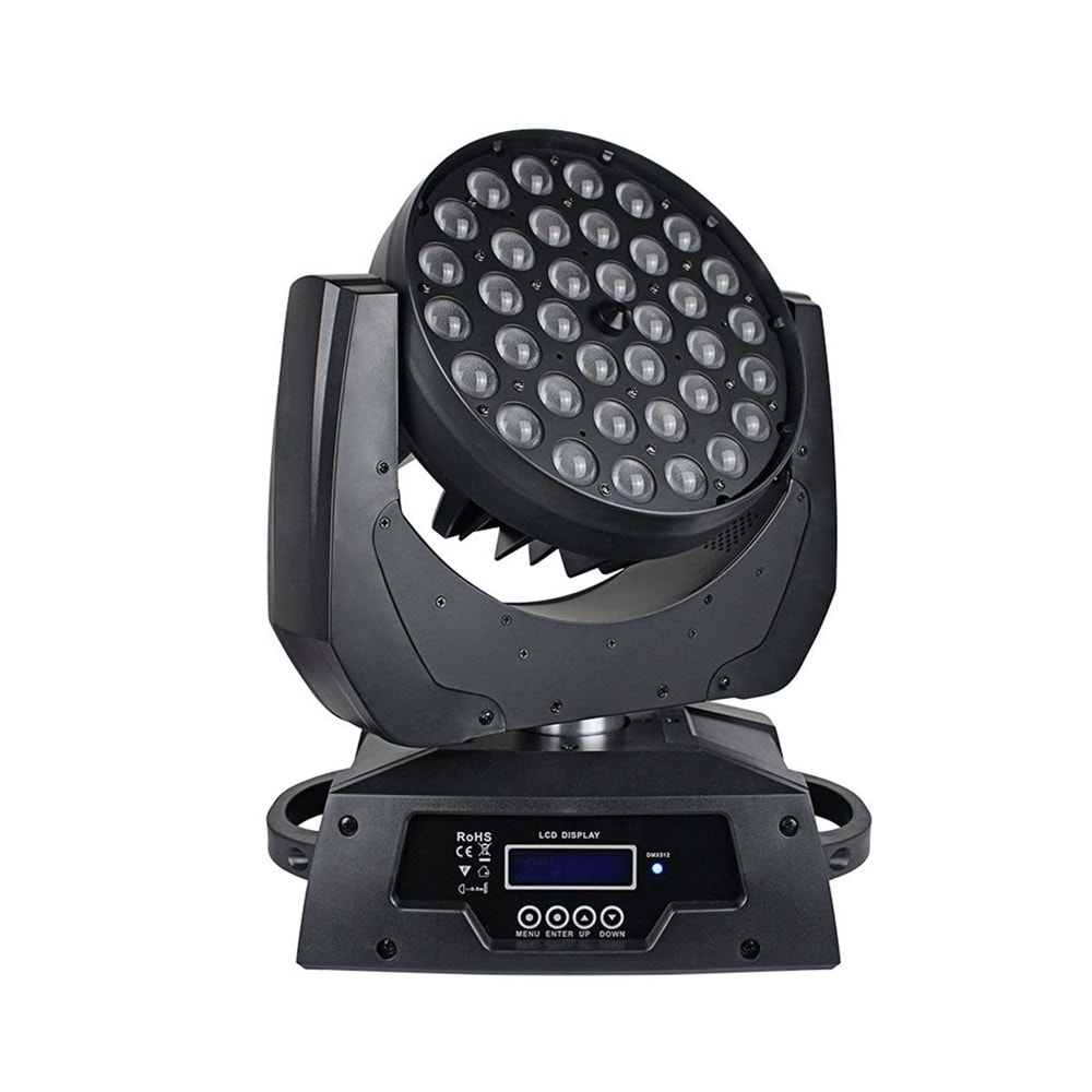 WİEDER 36X10W Rgb Dmx Wash Movıng Head Işık Wıth Zoom WR-3610 RGB