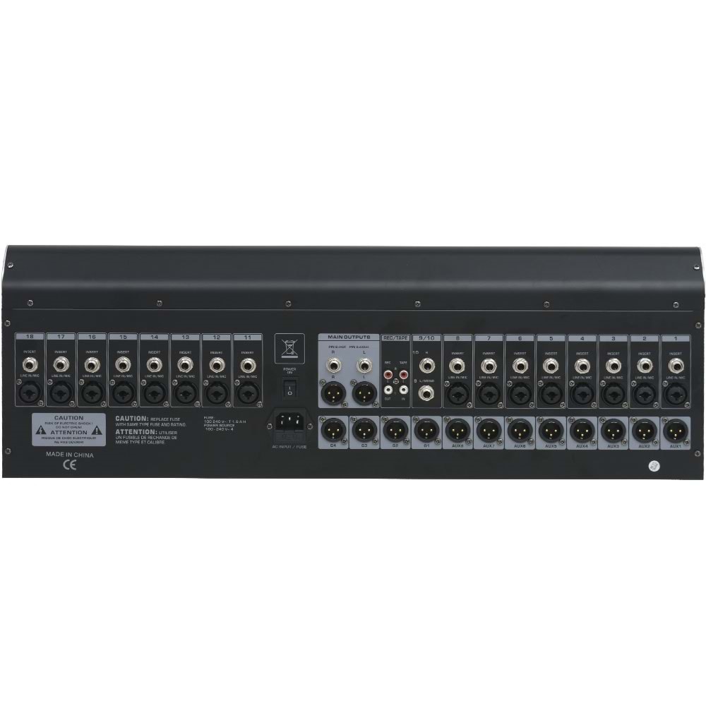 WÖLLER 16 Kanal 8 Aux 99 DSP USB Bluetooth Deck Mixer WURZ-16