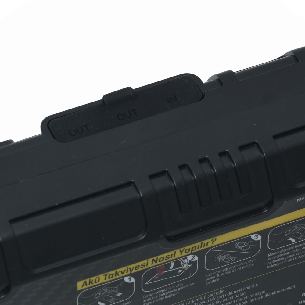 FOR-X 12000mAh 1600A Akü Takviye Cihazı ve Lastik Şişirici X-12000A