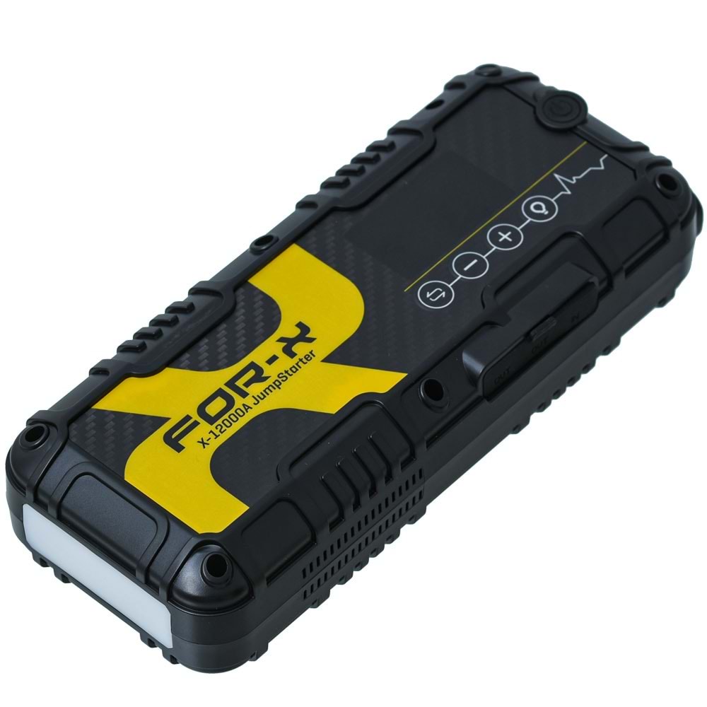 FOR-X 12000mAh 1600A Akü Takviye Cihazı ve Lastik Şişirici X-12000A