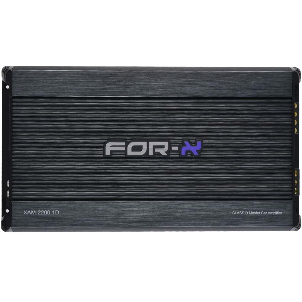 FOR-X Tek Kanal 2200W Bas Kontrollü Oto Amfi XAM-2200.1 D