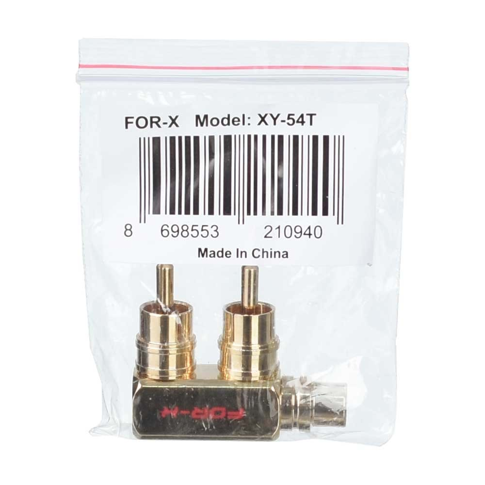 FOR-X 2 Rca Erkek 1 Rca Dişi Terminal XY-54 T