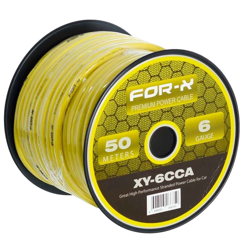 FOR-X 6 Ga CCA Power Kablo 50-Mt Lik Top XY-6 CCA