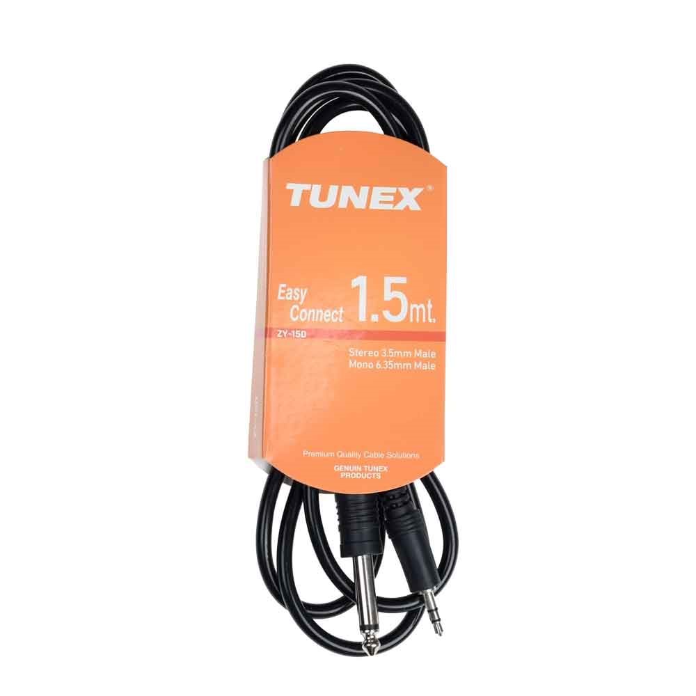 TUNEX 3,5 mm Stero Erkek 6,3 mm Mono Erkek 1,5 Mt Kab ZY-150