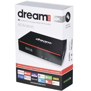 DREAMSTAR 2 Gb Ram -16 Gb Hafıza Android + 4K Uydu Alıcısı A-5 ANDROİD
