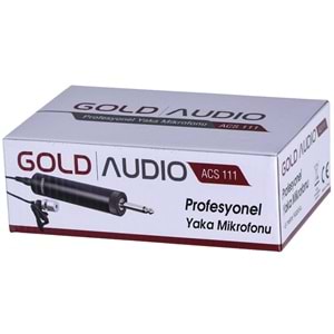 GOLD AUDİO Profesyonel Kablolu Yaka Mikrofonu ACS-111