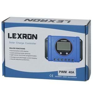 LEXRON 12-24V 40A Solar Şarj Kontrol AK-40