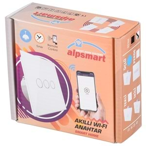 ALPSMART Wifi Akıllı Lamba Anahtarı Üçlü AS-873 EU