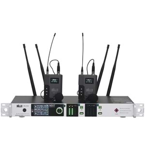 WÖLLER Çift Kanal 2 Yaka Kablosuz True Diversity UHF Kablosuz Mikrofon DW-3000 YY
