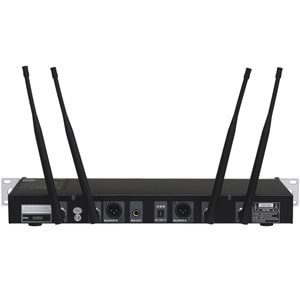 WÖLLER Çift Kanal 2 Yaka Kablosuz True Diversity UHF Kablosuz Mikrofon DW-3000 YY