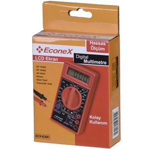 ECONEX Dijital Ölçü Aleti (Multimetre) ECX-830 D