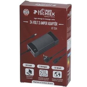 HIGHTEK 24V 3A Smps Priz Tipi Adaptör HT-1514