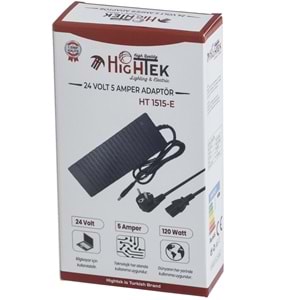HIGHTEK 24V 5A Smps Plastik Aralı Adaptör HT-1515 E