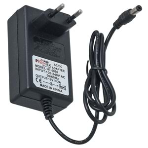 HIGHTEK 16 V 2 Amper Plastik Kasa 5,5*2,5 Jaklı (Santral ) Adaptörü HT-5060