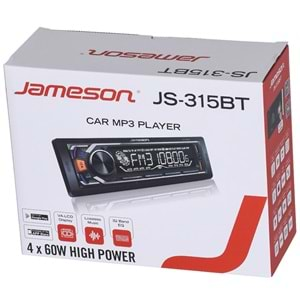 JAMESON Çift Bluetooth ve USB Girişli Radyo Oto Teyp JS-315 BT