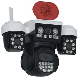 JOYSEE 6 MP Kamera Üç Lensli 2,4 GHz Wi-Fi Bağlantısı PTZ Kamera JW-3